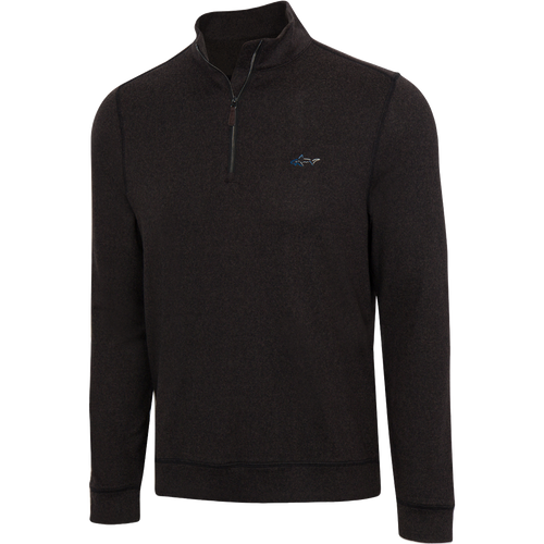 Cozy Shark Quarter Zip - Black Heather