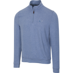 Cozy Shark Quarter Zip - Colony Blue Heather