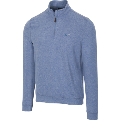 Cozy Shark Quarter Zip - Colony Blue Heather