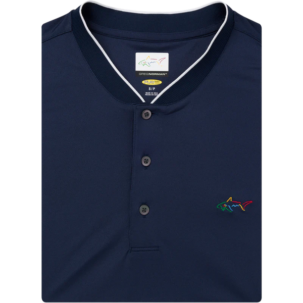 Baseball Collar Micro Pique Shark Polo
