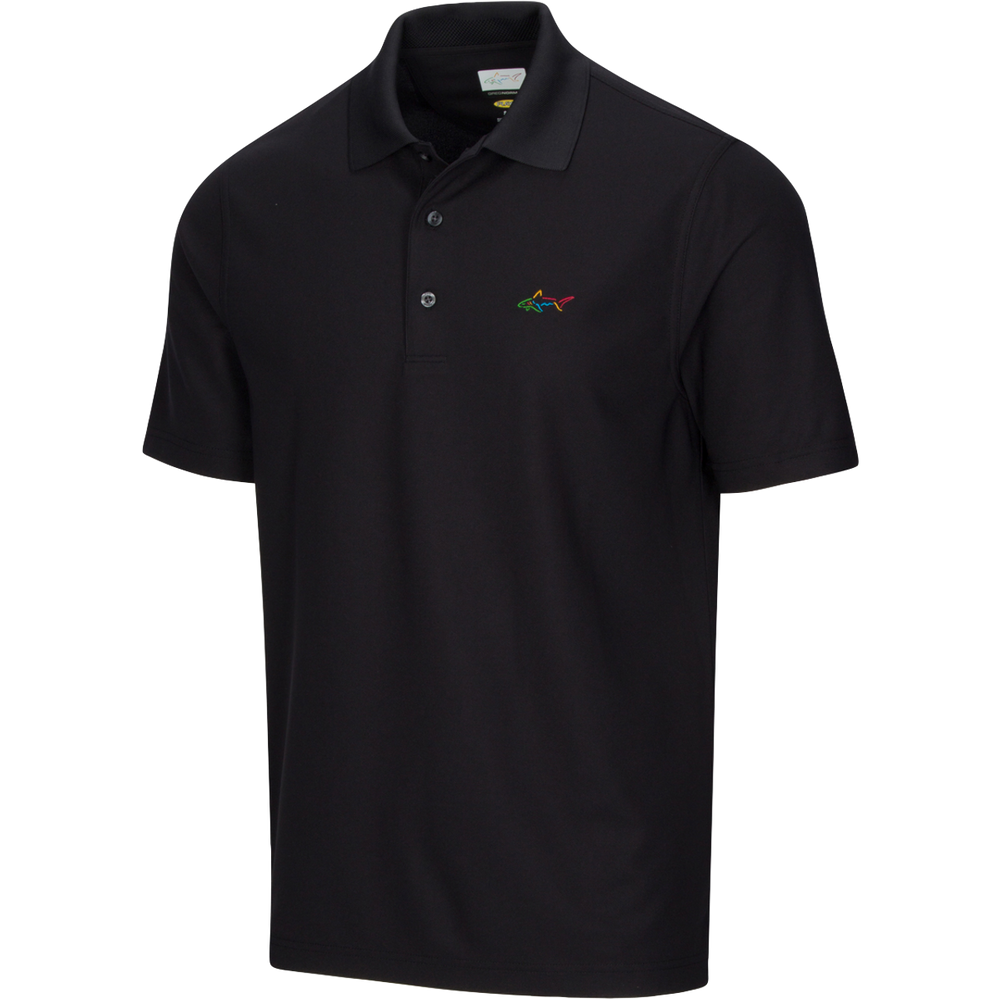 Classic Pique Shark Polo - Black