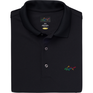 Classic Pique Shark Polo - Black