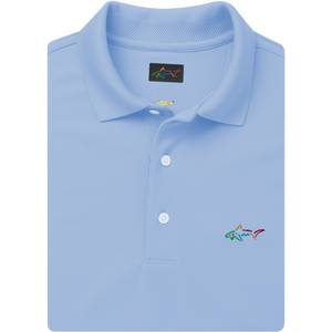 Classic Pique Shark Polo - Blue Haze