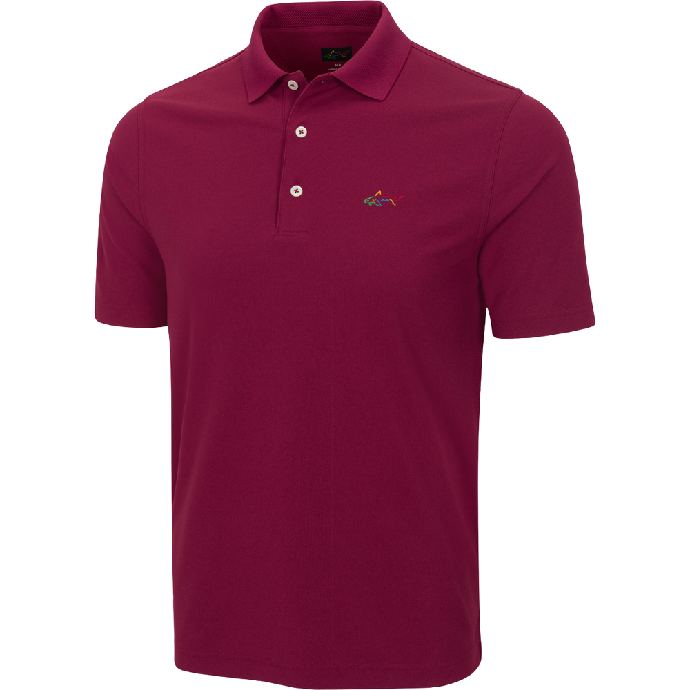 Classic Pique Shark Polo - Maroon