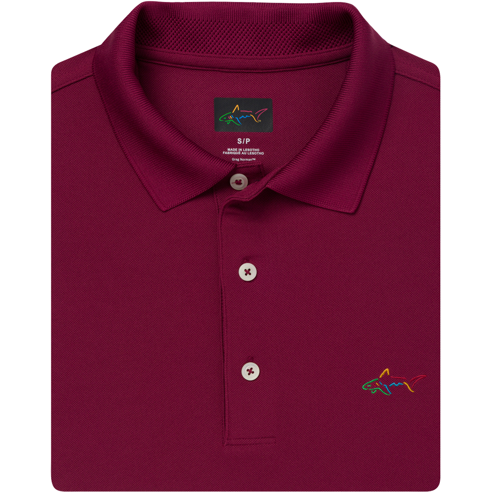 Classic Pique Shark Polo - Maroon