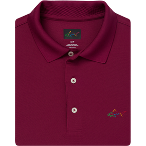 Classic Pique Shark Polo - Maroon