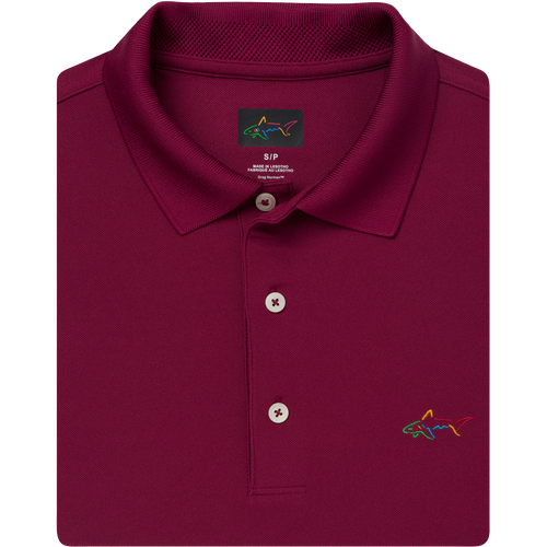 Classic Pique Shark Polo - Maroon