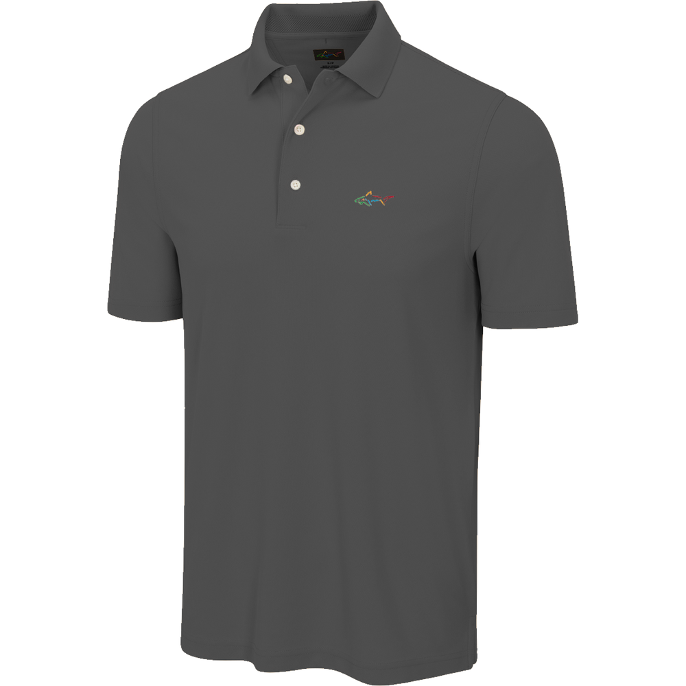 Classic Pique Shark Polo - Dark Grey