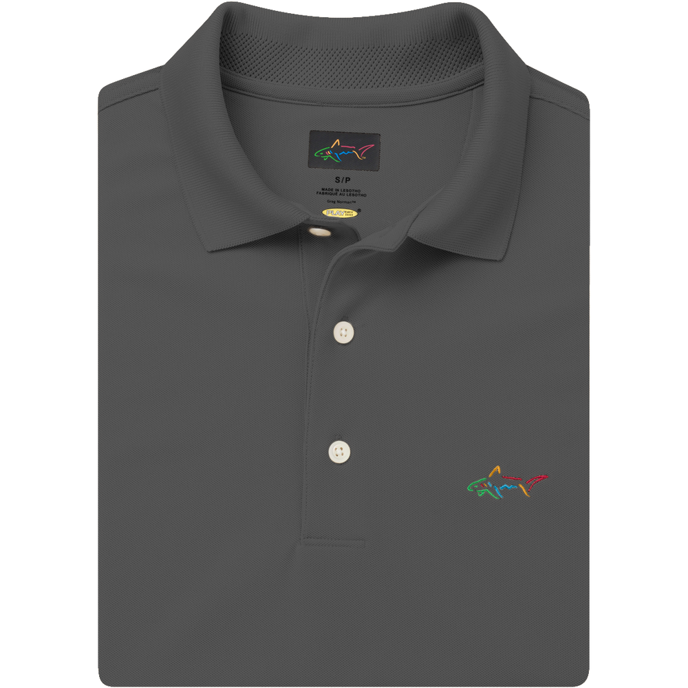 Classic Pique Shark Polo - Dark Grey