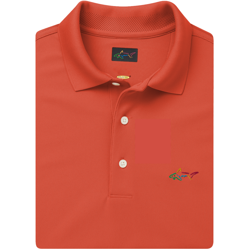 Classic Pique Shark Polo - Spark Orange