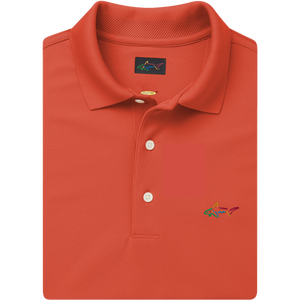 Classic Pique Shark Polo - Spark Orange