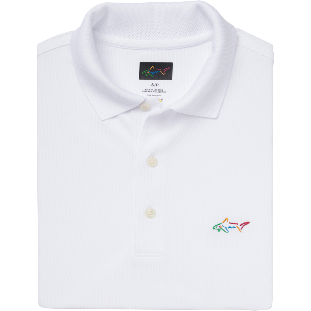 Classic Pique Shark Polo - White