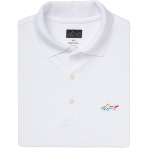 Classic Pique Shark Polo - White
