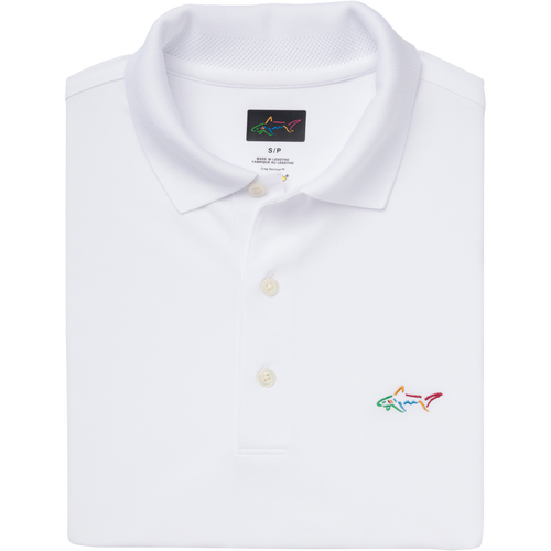 Classic Pique Shark Polo - White
