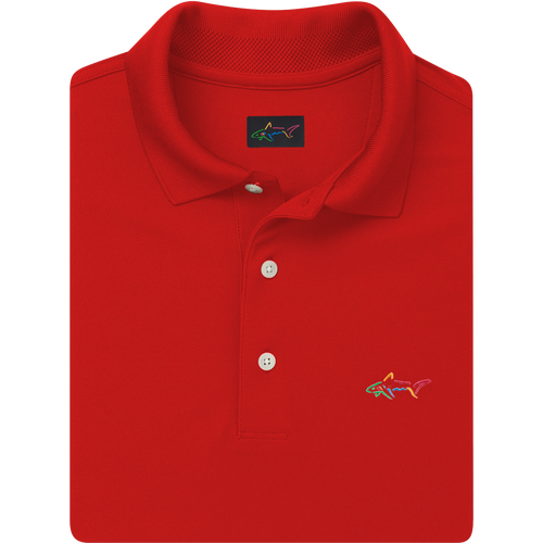 Classic Pique Shark Polo - British Red