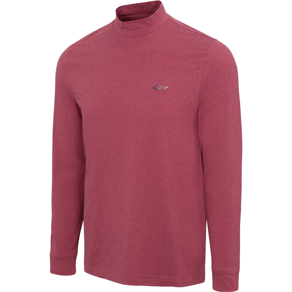 Signature Shark Long Sleeve Mock - Deep Rose