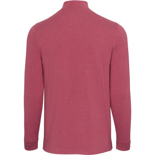 Signature Shark Long Sleeve Mock Neck Golf T-Shirt - Deep Rose