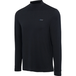 Signature Shark Long Sleeve Mock - True Black