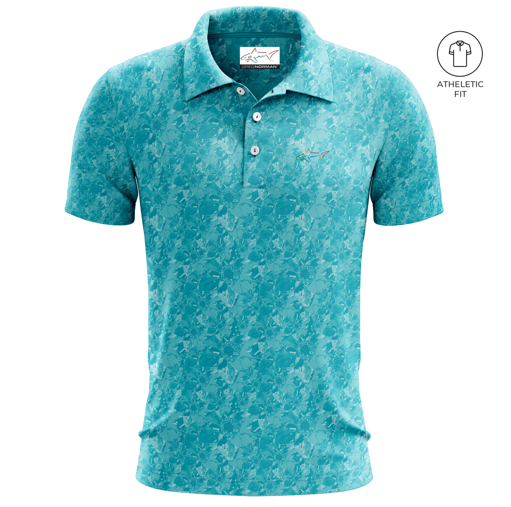 Men's Aqua Links Golf Athletic Fit Golf Polo