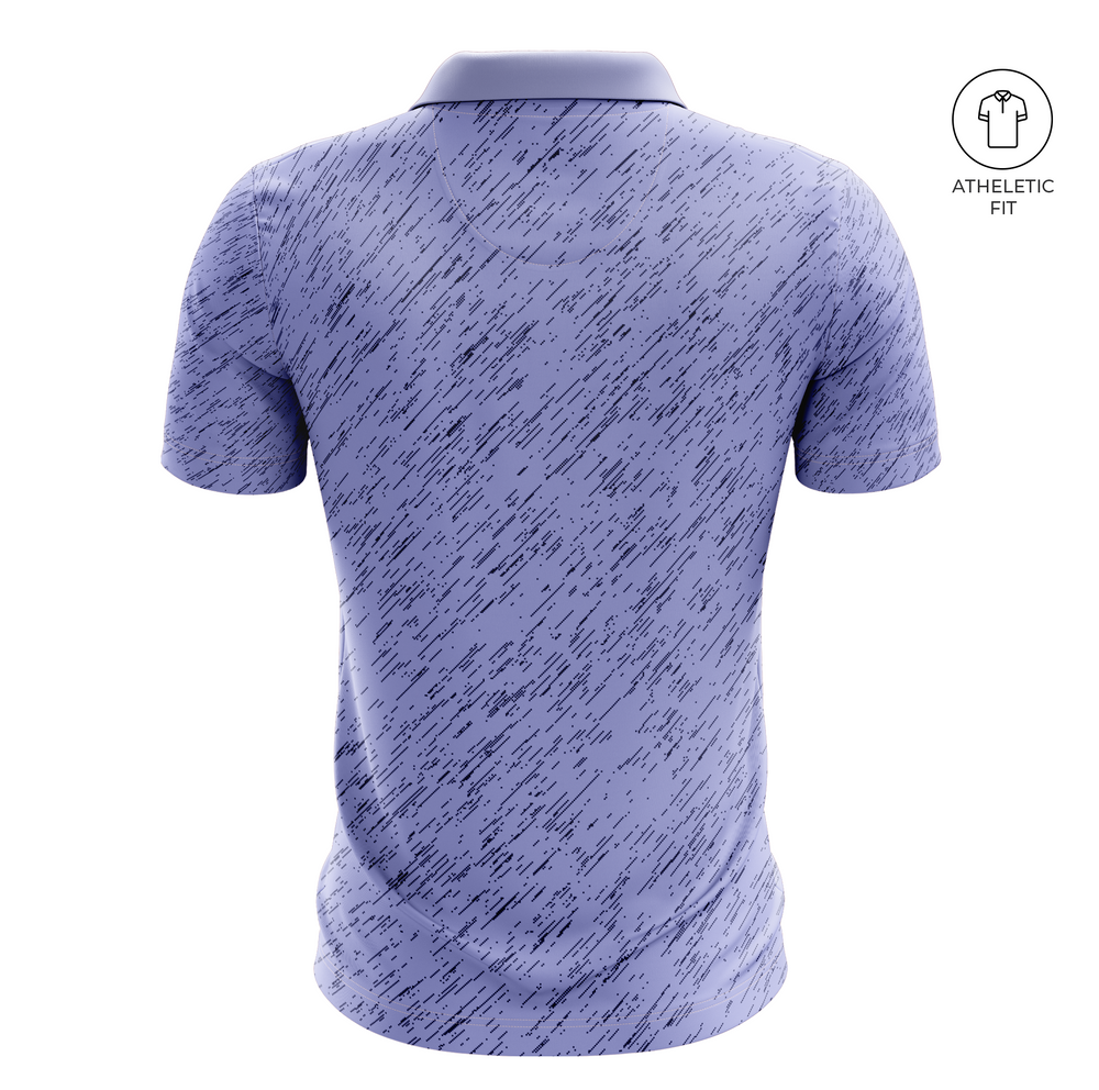Men's Azure Dash Golf Athletic Fit Golf Polo