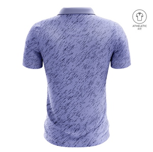 Men's Azure Dash Golf Athletic Fit Golf Polo