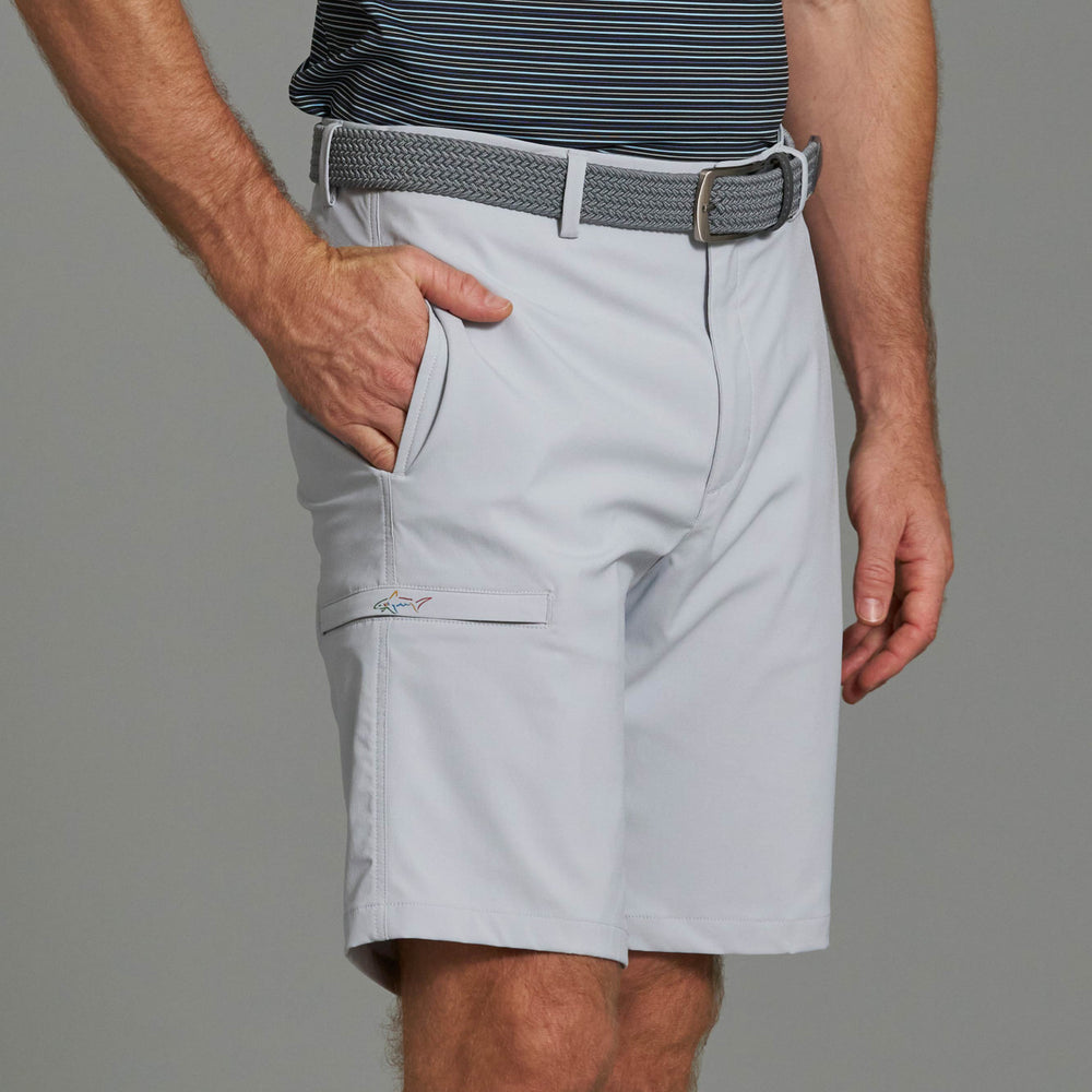 Limited Edition Tech Cargo Golf Shorts - Silver