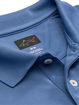 Classic Pique Shark Polo - Reverside Blue