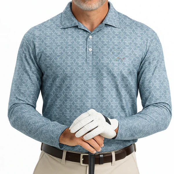 Men's Stretchable Full Sleeve Golf Polo