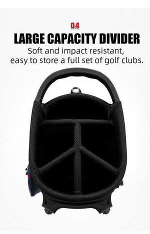 Golf Stand Bag – Lightweight, Thermostatic Pocket and Bag Bending Base - Blue