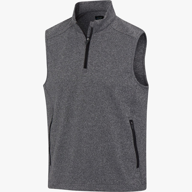 Match Play Black Golf Vest – Stretch, UPF 50+ Comfort
