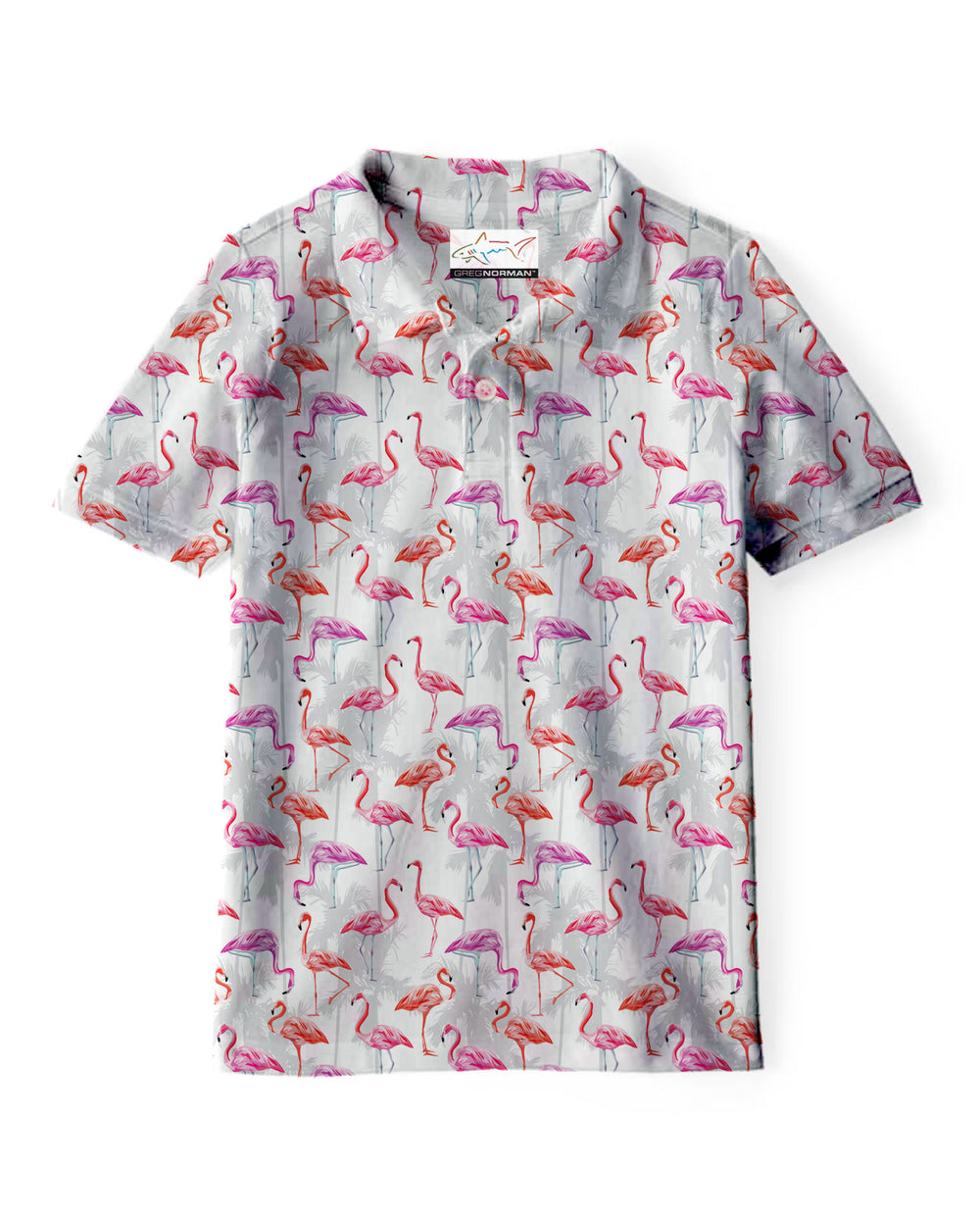 Junior's GNKP016 Stretchable Golf Polo - Silver White