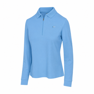 Women's Long Sleeve Classic Pique Polo T-Shirt