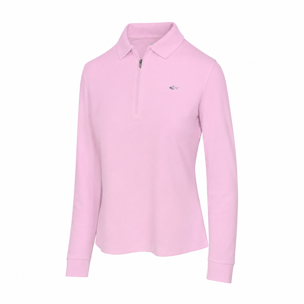 Women's Long Sleeve Classic Pique Polo T-Shirt