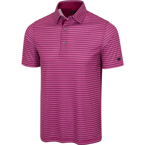 ML75 Holiday Stripe Polo - Garnet