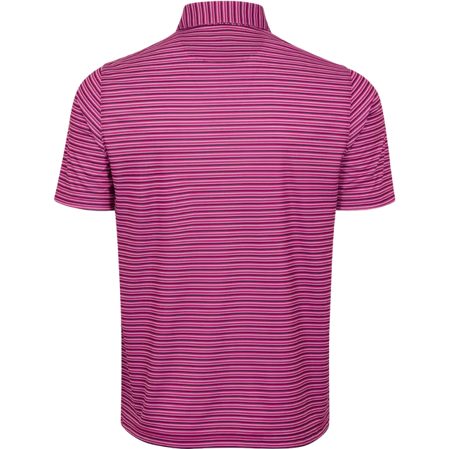 ML75 Holiday Stripe Polo - Garnet
