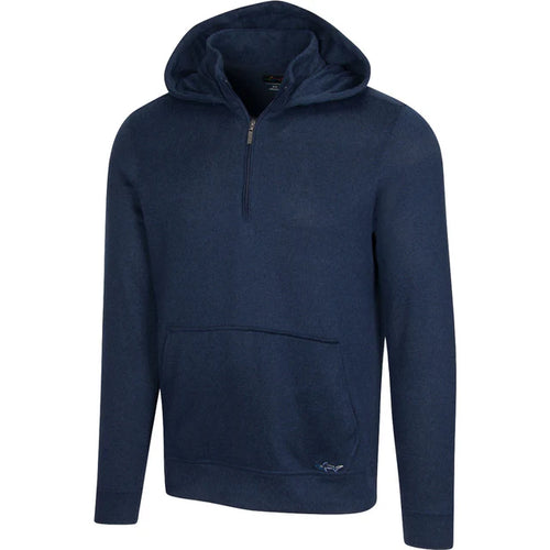 Lab Quarter Zip Golf Hoodie - Navy Htr