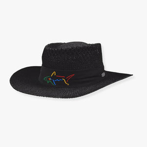 Signature Straw Hat - Black