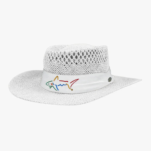 Signature Straw Hat - White