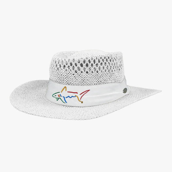 Signature Straw Hat - White