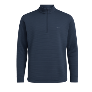 K102 Men's 1/4 Zip Mock Pullover - Navy