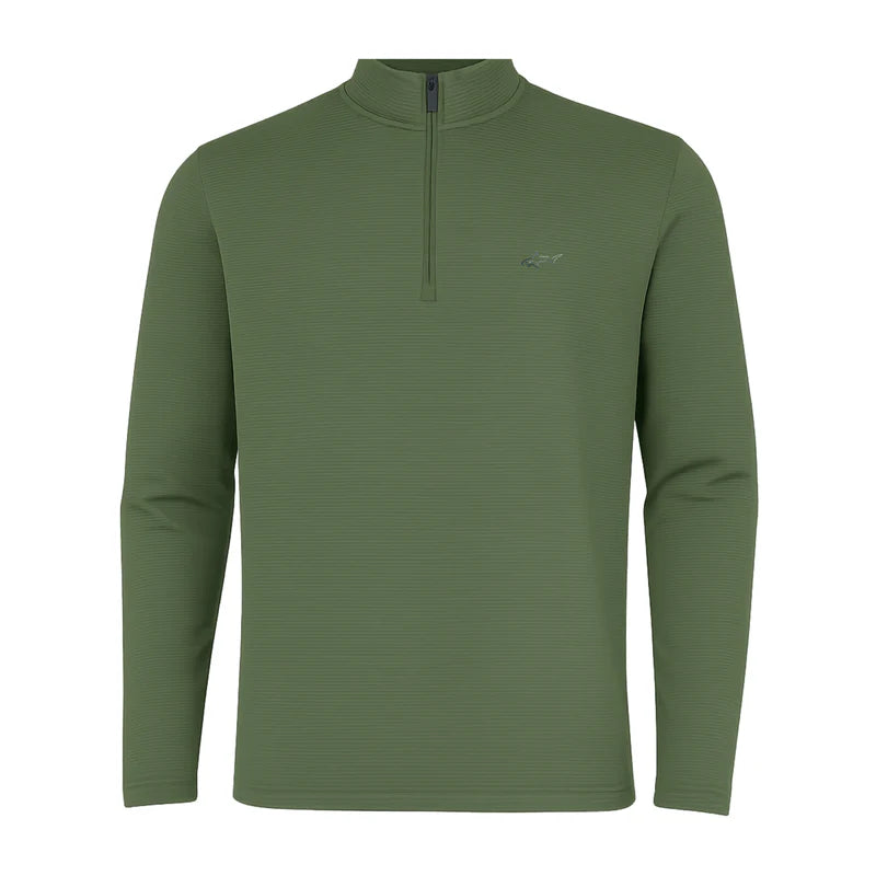 K102 Men's 1/4 Zip Mock Pullover - Ranger Green