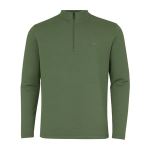 K102 Men's 1/4 Zip Mock Pullover - Ranger Green