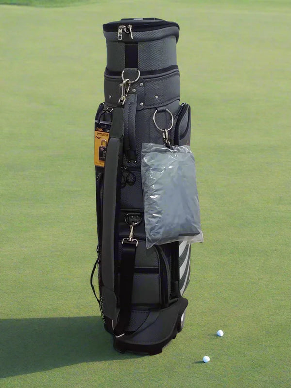 Top Hardcase and 2 Wheel Golf Bag for Travel - Grey