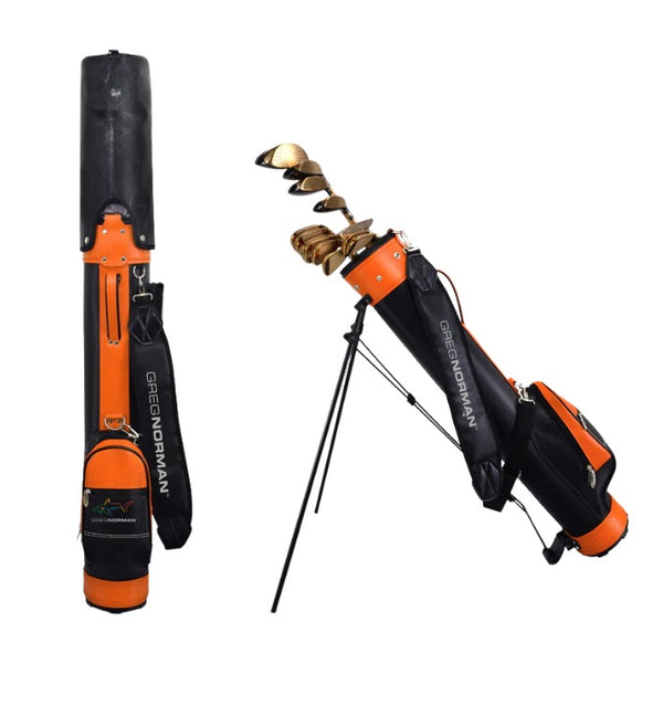 Golf Range Stand Bag (Holds Upto 9 Clubs) - Orange