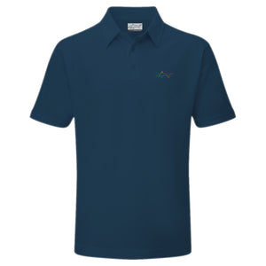 Junior's Stretchable Solid Golf Polo - Navy