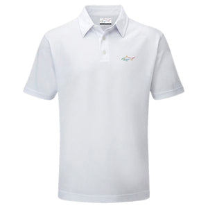 Junior's Stretchable Solid Golf Polo - White