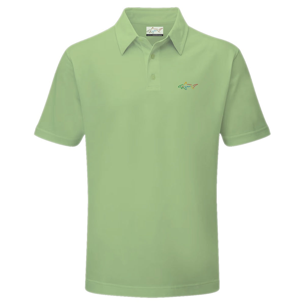 Junior's Stretchable Solid Golf Polo - Parrot Green