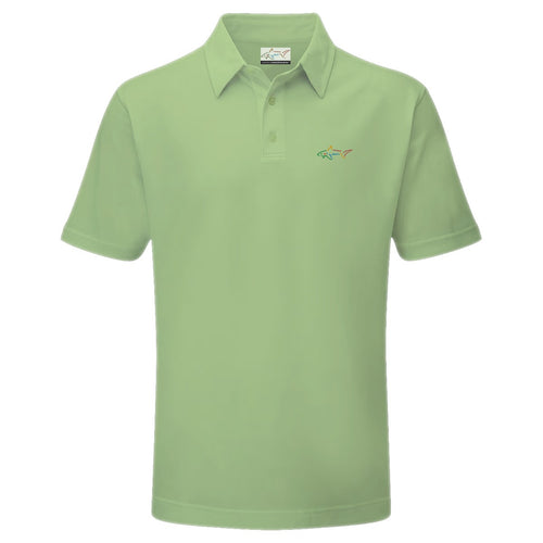 Junior's Stretchable Solid Golf Polo - Parrot Green