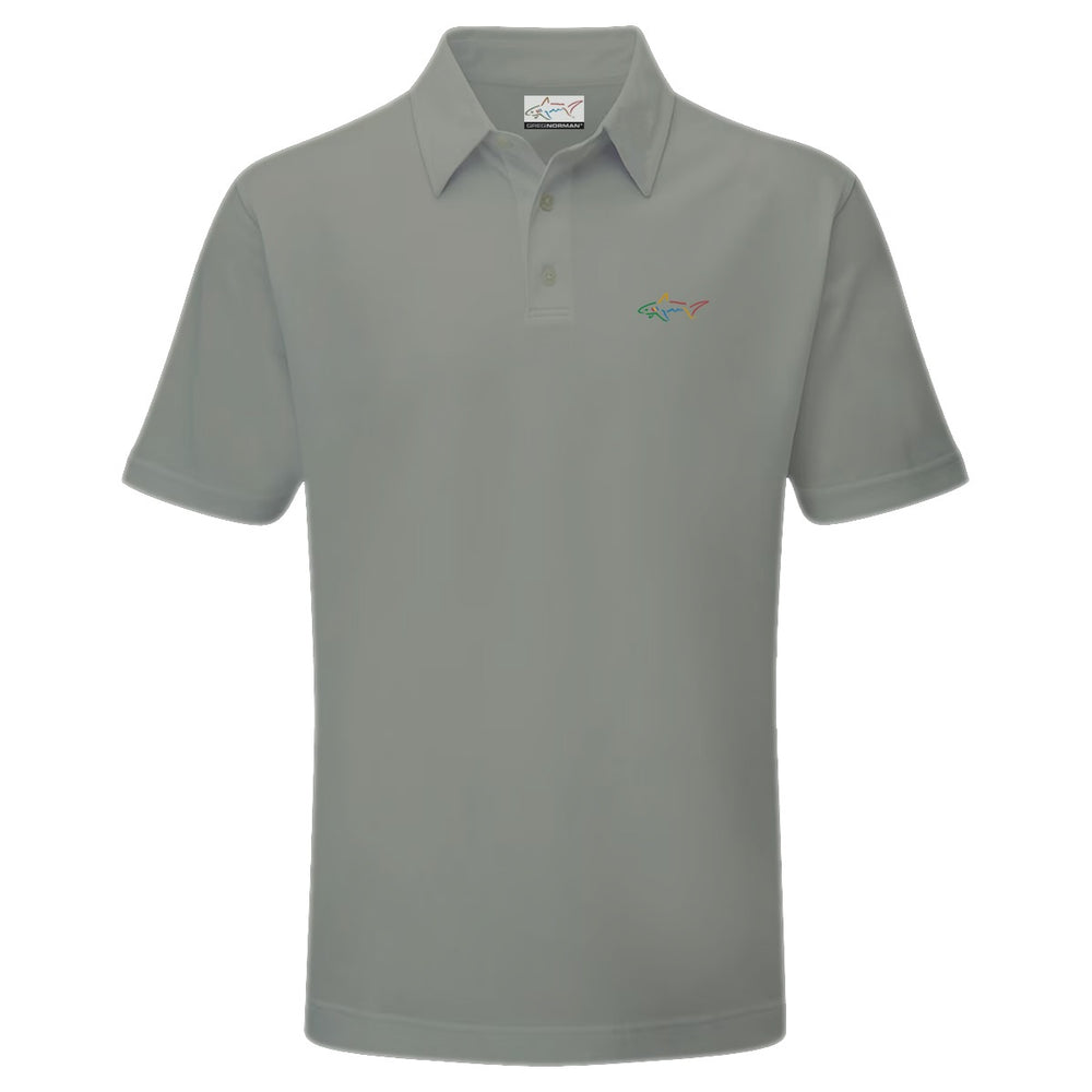 Junior's Stretchable Solid Golf Polo - Shark Grey