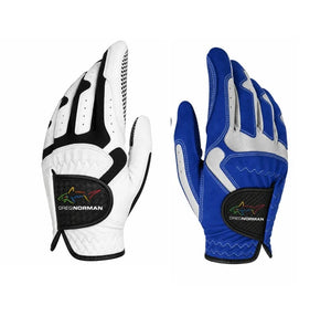 Greg Norman Men’s Compression-Fit Golf Gloves - Pack of 2(left Hand)